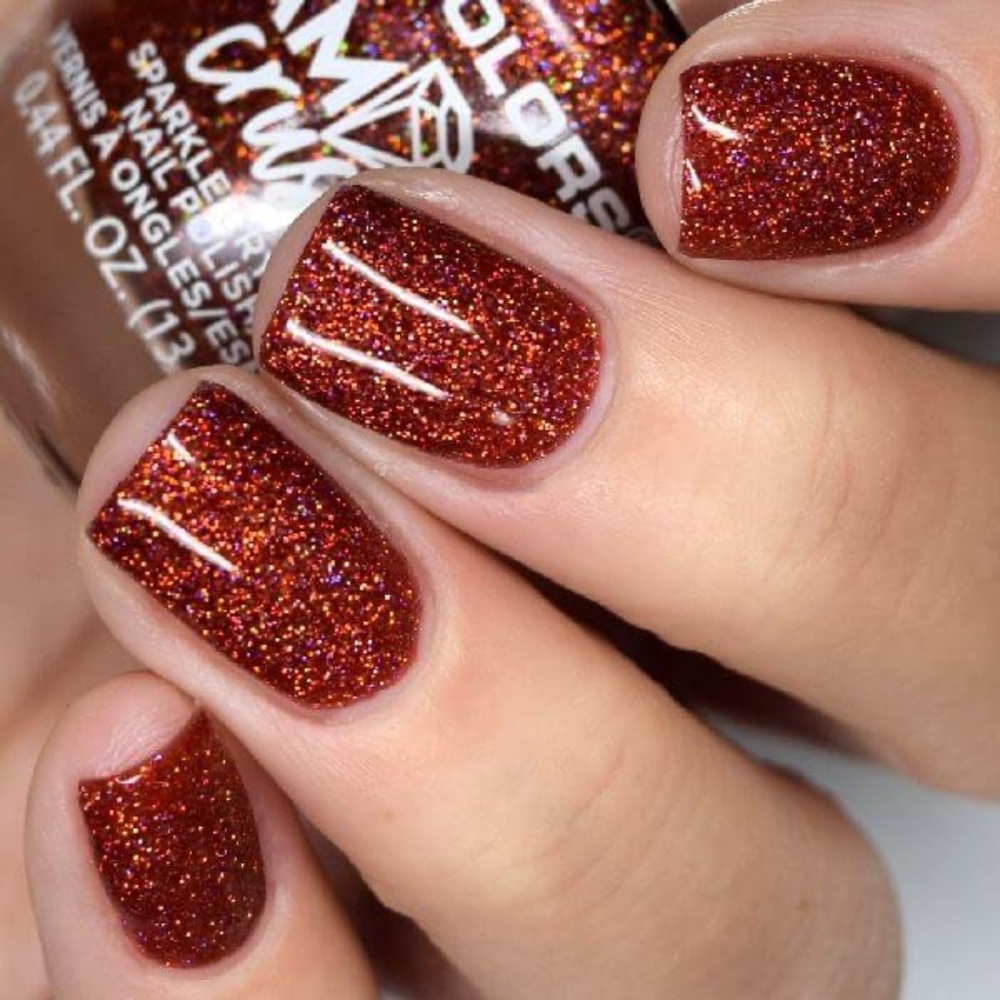 DIAMOND SHINE FINISH L.A.COLORS NAIL POLISH DIAMOND CRUSH RUBY GLASS